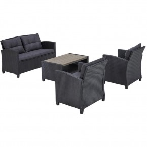 Плетеный комплект мебелис диваном AFM-804G Dark Grey в Карталах - kartaly.ok-mebel.com | фото 3