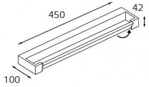Подсветка для зеркала Italline IT01-1068/45 IT01-1068/45 black в Карталах - kartaly.ok-mebel.com | фото 2