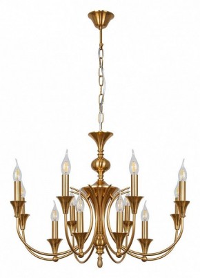 Подвесная люстра Arte Lamp Collinetta A4094LM-12PB в Карталах - kartaly.ok-mebel.com | фото 2