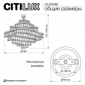 Подвесная люстра Citilux Naiad CL315192 в Карталах - kartaly.ok-mebel.com | фото 6
