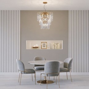 Подвесная люстра Eurosvet Claire 60171 золото в Карталах - kartaly.ok-mebel.com | фото 3