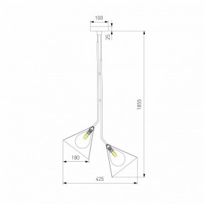 Подвесная люстра Eurosvet Enigma 70161/3 черный в Карталах - kartaly.ok-mebel.com | фото 4