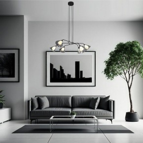 Подвесная люстра Eurosvet Enigma 70161/6 черный в Карталах - kartaly.ok-mebel.com | фото 4