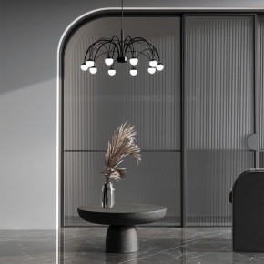 Подвесная люстра Eurosvet Ragno 90034/10 LED черный в Карталах - kartaly.ok-mebel.com | фото 4