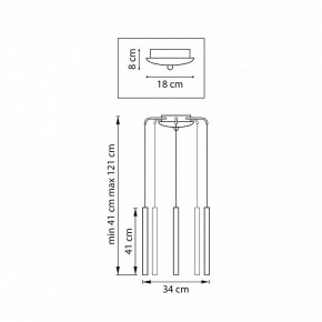 Подвесная люстра Lightstar Tubo L5T747233 в Карталах - kartaly.ok-mebel.com | фото 3