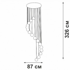Подвесная люстра Vitaluce V2893 V2893-9/16S в Карталах - kartaly.ok-mebel.com | фото 4