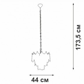 Подвесная люстра Vitaluce V5813 V5813-8/5 в Карталах - kartaly.ok-mebel.com | фото 3