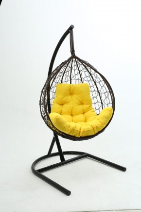 Подвесное кресло Бароло (коричневый/желтый) в Карталах - kartaly.ok-mebel.com | фото
