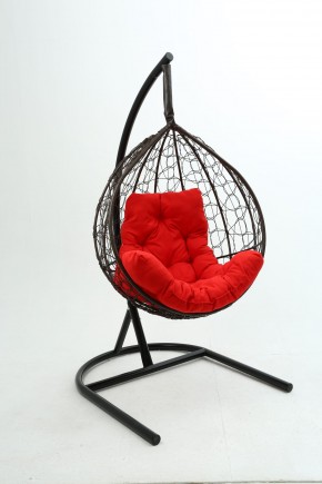 Подвесное кресло Бароло (коричневый/красный) в Карталах - kartaly.ok-mebel.com | фото