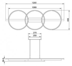 Подвесной светильник Arte Lamp Fluido A3913SP-24BK в Карталах - kartaly.ok-mebel.com | фото 3