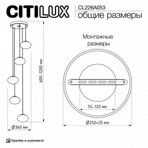 Подвесной светильник Citilux Atman Smart CL226A053 в Карталах - kartaly.ok-mebel.com | фото 9