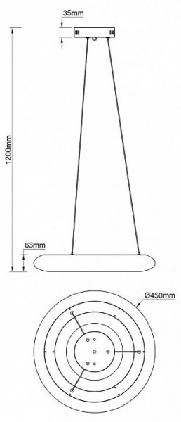 Подвесной светильник Escada Soft 10258/1LED в Карталах - kartaly.ok-mebel.com | фото 7