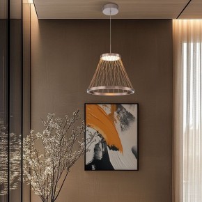 Подвесной светильник Eurosvet Cesta 40016/1 LED коричневый в Карталах - kartaly.ok-mebel.com | фото 4