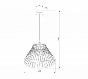 Подвесной светильник Eurosvet Cesta 40017/1 LED коричневый в Карталах - kartaly.ok-mebel.com | фото 5