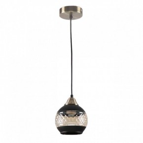 Подвесной светильник Imex MD.51851 MD.51851-1-P-BK+AB в Карталах - kartaly.ok-mebel.com | фото