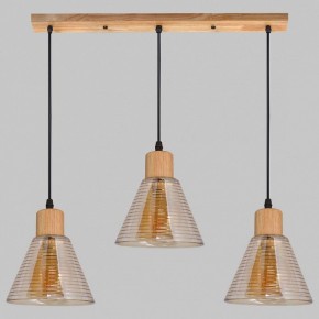 Подвесной светильник Imex MD.5870 MD.5870-3-P-WOOD+BK в Карталах - kartaly.ok-mebel.com | фото