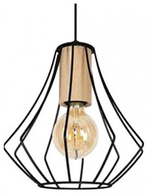 Подвесной светильник Imex MD.9050 MD.9050-1-P-BK+WOOD в Карталах - kartaly.ok-mebel.com | фото