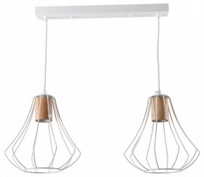 Подвесной светильник Imex MD.9052 MD.9052-2-P-WH+WOOD в Карталах - kartaly.ok-mebel.com | фото