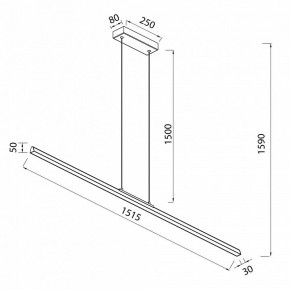 Подвесной светильник Mantra Lineal 8961 в Карталах - kartaly.ok-mebel.com | фото 3