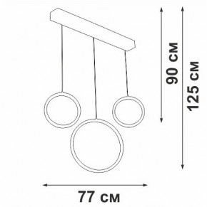 Подвесной светильник Vitaluce V3050 V3050-1/3S в Карталах - kartaly.ok-mebel.com | фото 5