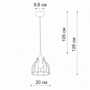 Подвесной светильник Vitaluce V3102 V3102-0/1S в Карталах - kartaly.ok-mebel.com | фото 3