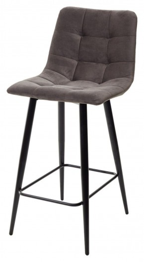 Полубарный стул CHILLI-QB графит #14, велюр / черный каркас (H=66cm) М-City в Карталах - kartaly.ok-mebel.com | фото