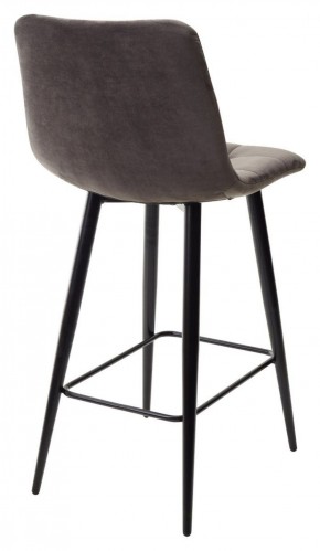 Полубарный стул CHILLI-QB графит #14, велюр / черный каркас (H=66cm) М-City в Карталах - kartaly.ok-mebel.com | фото 4