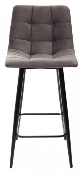 Полубарный стул CHILLI-QB графит #14, велюр / черный каркас (H=66cm) М-City в Карталах - kartaly.ok-mebel.com | фото 5
