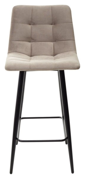 Полубарный стул CHILLI-QB латте #25, велюр / черный каркас (H=66cm) М-City в Карталах - kartaly.ok-mebel.com | фото
