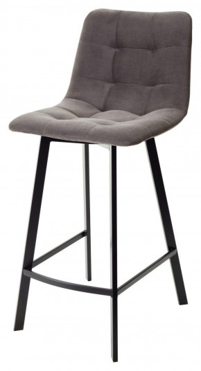Полубарный стул CHILLI-QB SQUARE графит #14, велюр / черный каркас (H=66cm) М-City в Карталах - kartaly.ok-mebel.com | фото