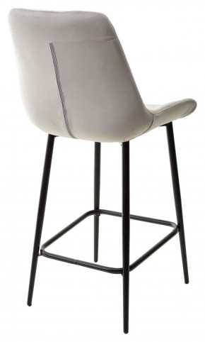 Полубарный стул ХОФМАН, цвет H-09 Светло-серый, велюр / черный каркас H=63cm М-City в Карталах - kartaly.ok-mebel.com | фото 6