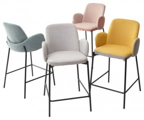 Полубарный стул NYX (H=65cm) VF109 розовый / VF110 брусничный М-City в Карталах - kartaly.ok-mebel.com | фото 5