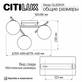 Потолочная люстра Citilux Dorsy CL223131 в Карталах - kartaly.ok-mebel.com | фото 11