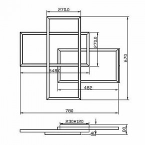 Потолочная люстра Maytoni Line MOD016CL-L80BK в Карталах - kartaly.ok-mebel.com | фото 2