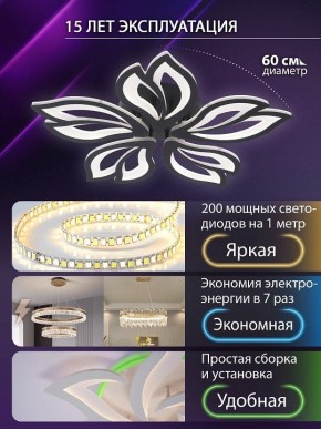Потолочная люстра Natali Kovaltseva FORTUNA LED LAMPS 81107/5C в Карталах - kartaly.ok-mebel.com | фото 5