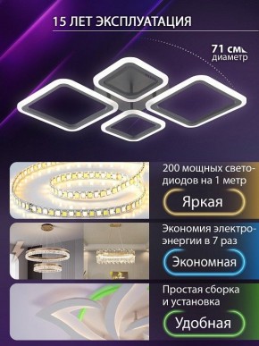 Потолочная люстра Natali Kovaltseva OPTI LED LAMPS 81108/2C в Карталах - kartaly.ok-mebel.com | фото 5