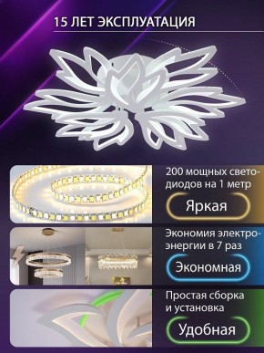 Потолочная люстра Natali Kovaltseva RIF LED LAMPS 81118/7C в Карталах - kartaly.ok-mebel.com | фото 5
