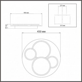 Потолочная люстра Sonex Pine 7734/60L в Карталах - kartaly.ok-mebel.com | фото 9