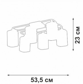 Потолочная люстра Vitaluce V3092 V3092-1/6PL в Карталах - kartaly.ok-mebel.com | фото 4