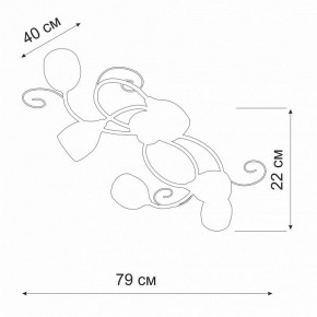 Потолочная люстра Vitaluce V3269 V3269-3/6PL в Карталах - kartaly.ok-mebel.com | фото 2