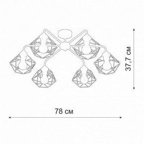 Потолочная люстра Vitaluce V42580 V42580-0/6PL в Карталах - kartaly.ok-mebel.com | фото 2
