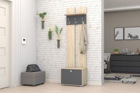 Прихожая Монако-2 (Дуб Сонома/Графит) в Карталах - kartaly.ok-mebel.com | фото 2
