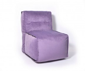 Прямое модульное бескаркасное кресло Комфорт (Фиолет велюр) в Карталах - kartaly.ok-mebel.com | фото