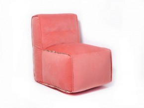 Прямое модульное бескаркасное кресло Комфорт (Персик велюр) в Карталах - kartaly.ok-mebel.com | фото