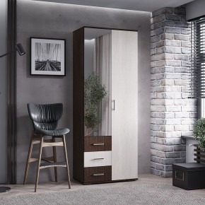 Шкаф 2-х створчатый Белла (Венге/Ясень белый) в Карталах - kartaly.ok-mebel.com | фото 3