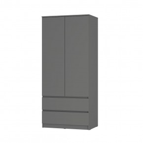 Шкаф 2-х створчатый Симпл ШК-03 (графит) в Карталах - kartaly.ok-mebel.com | фото 2