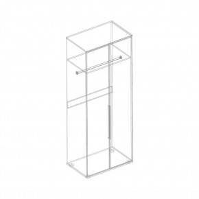 Шкаф 2-ств. для одежды "Лео" в Карталах - kartaly.ok-mebel.com | фото 3