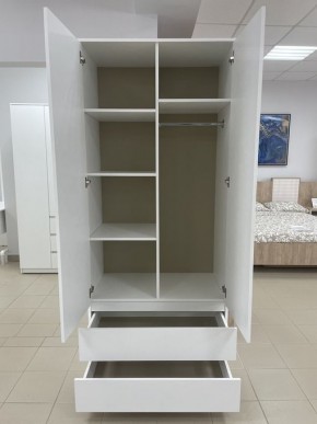 Шкаф 2-ств. с 2 ящиками "Бьянко" в Карталах - kartaly.ok-mebel.com | фото 2
