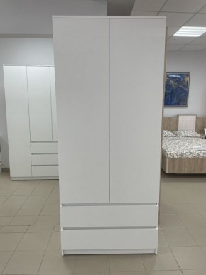 Шкаф 2-ств. с 2 ящиками "Бьянко" в Карталах - kartaly.ok-mebel.com | фото 3