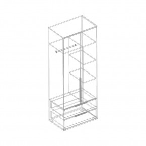 Шкаф 2-ств. с 2 ящиками "Лео" в Карталах - kartaly.ok-mebel.com | фото 3